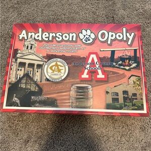 Anderson Opoly Board Game SEALED NEW IN BOX Monopoly NIB